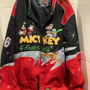 697-2006 Adult Disney Mickey & Friends Daytona 500 Racing Jacket size 2 XL
